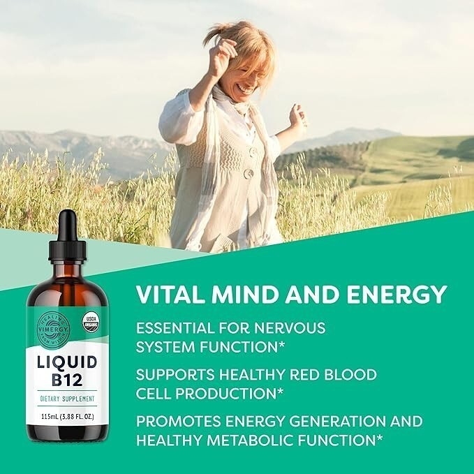 🔥SEALED Vimergy Liquid B12 Supplement – 115mL – FULL SIZE – Expires Oct 2026🔥