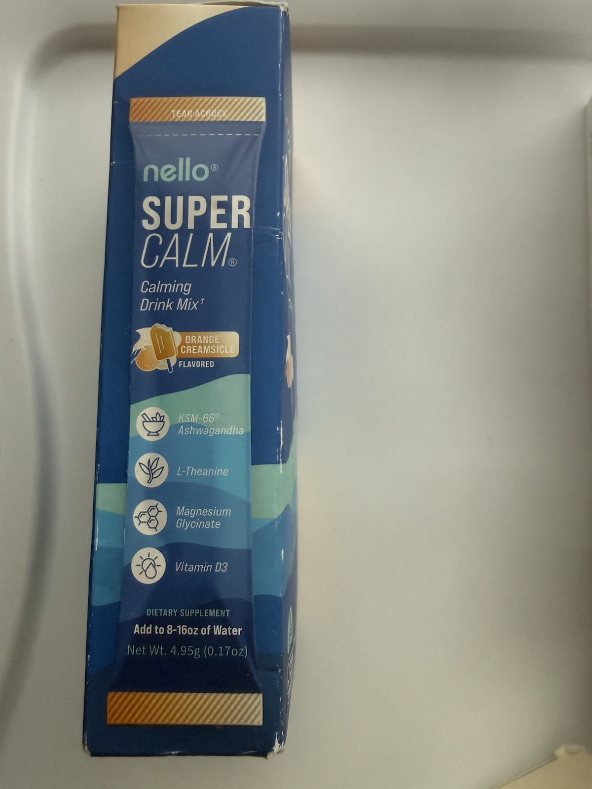 nello Super Calm Calming Drink Mix Orange Creamsicle 10 Packets Exp 08/2027