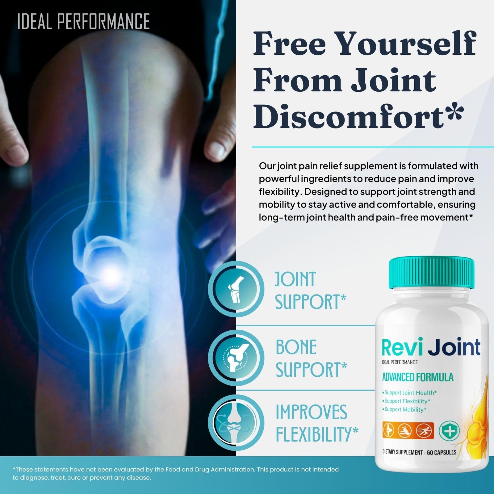Revi Joint Bone Health Supplement – 60 Capsules