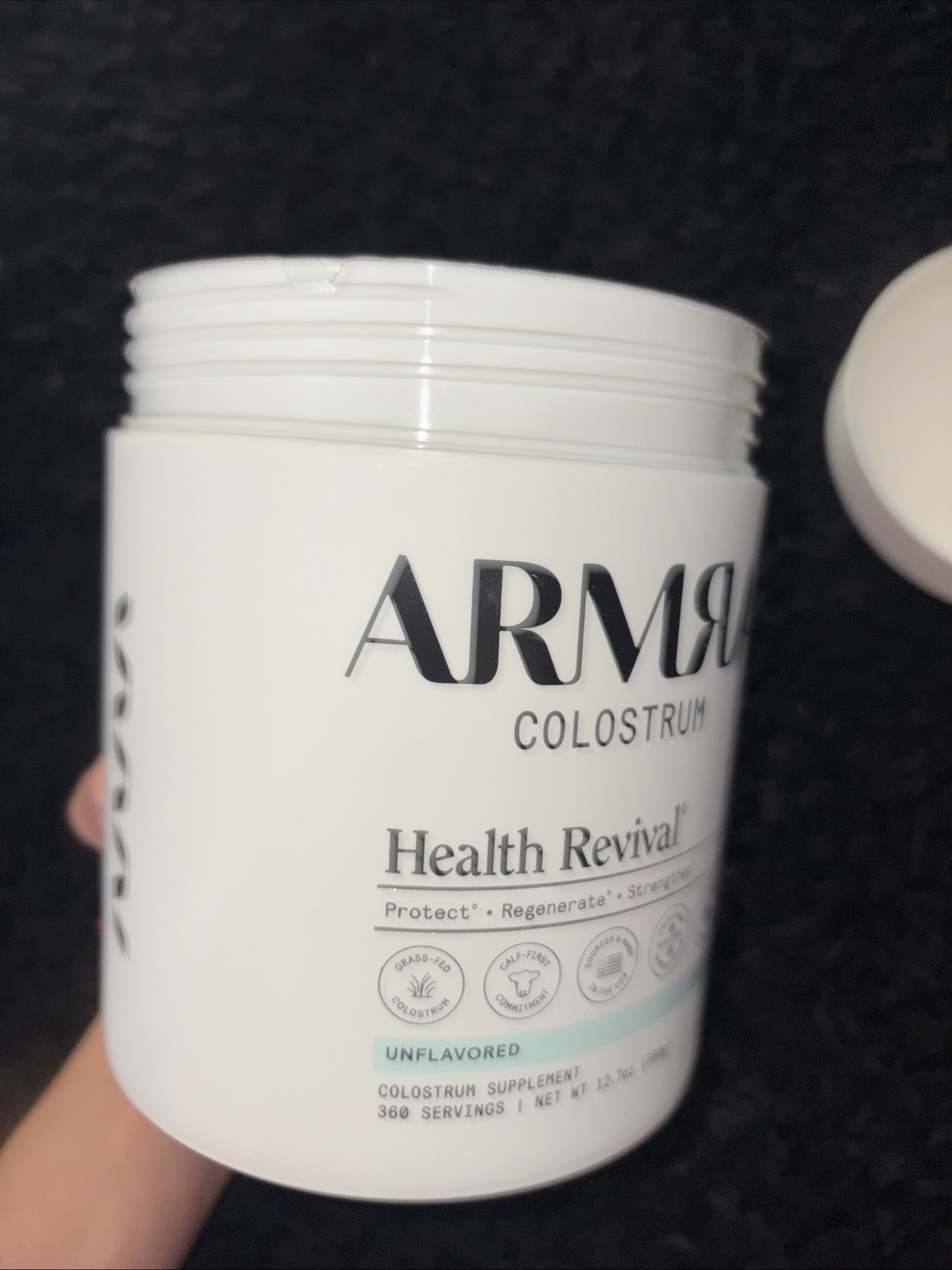 armra colostrum Unflavored Xl Jar 360 Servings Exp 12/2027
