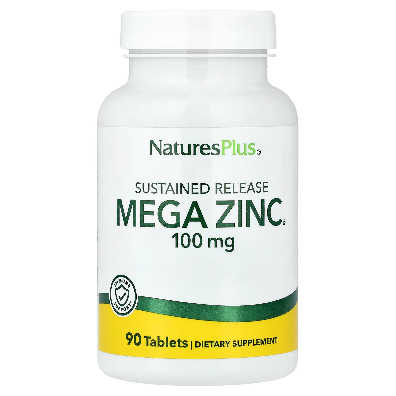 2 X NaturesPlus, Mega Zinc�, Sustained Release , 100 mg, 90 Tablets