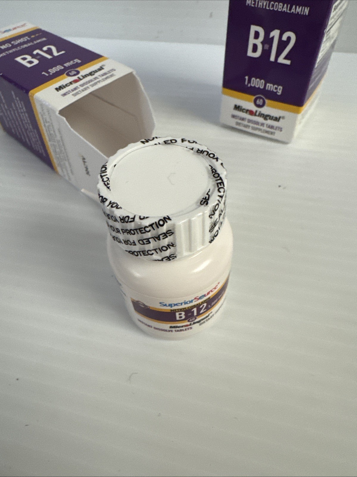 Lot Of 2 Methylcobalamin B-12, 1,000 mcg, 60 MicroLingual® Instant Dissolve Tabl