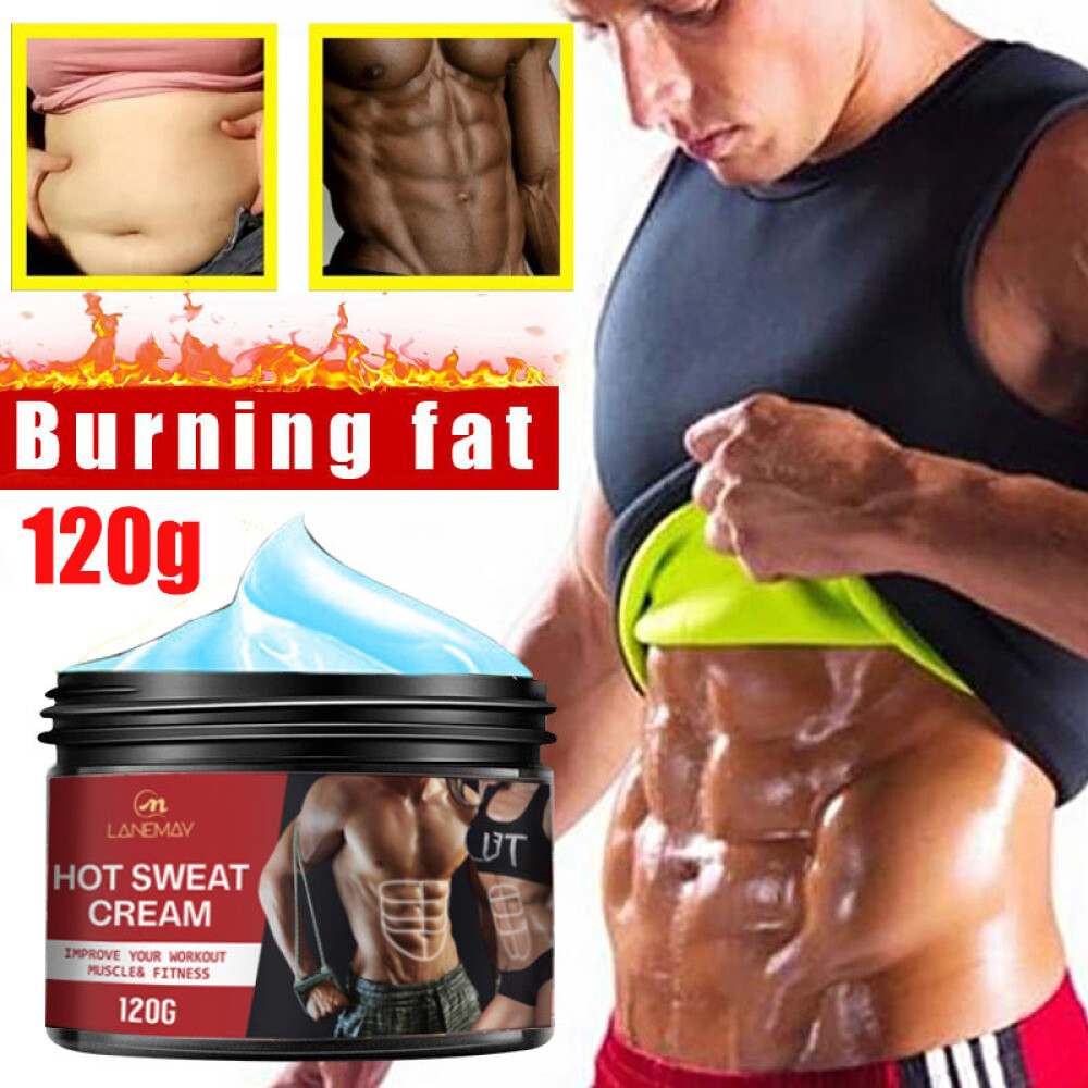 120g Hot Cream Fat Burner Loss Weight Belly Slimming Fitness Body Sweat Cream US