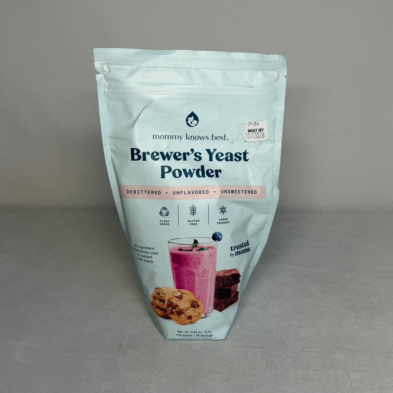 Mommy Knows Best Brewer’s Yeast Powder 15 oz Gluten Free Vegan BB 10/26