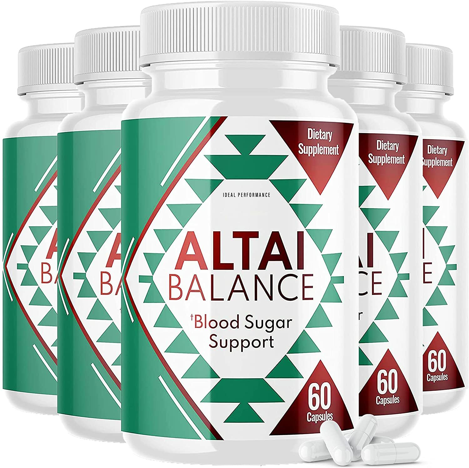 Altai Balance Blood Sugar Support Pills 300 Capsules (5 Pack)