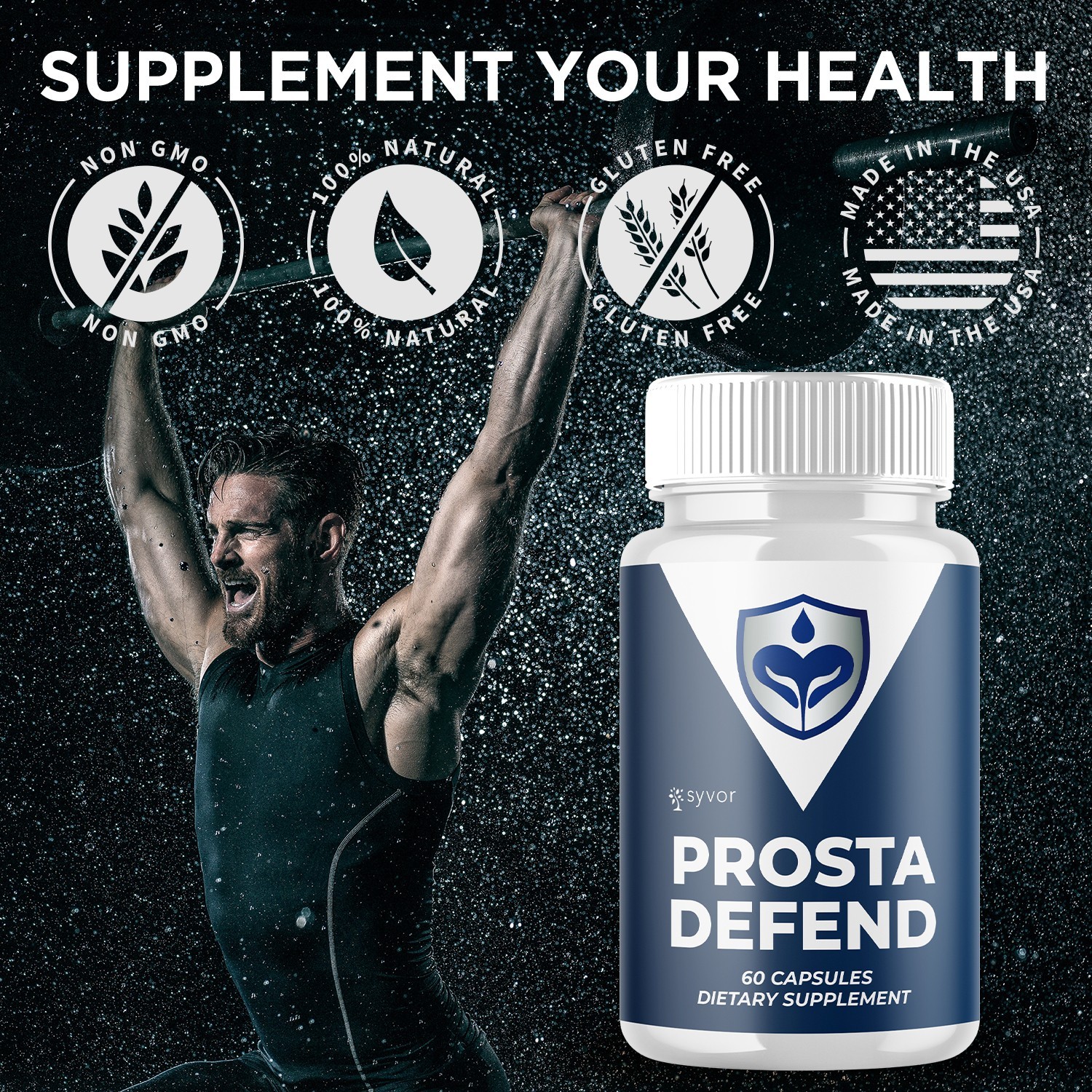 (1 Pack) Prosta Defend Advanced Prostate & Bladder Support ProstaDefend 60 Caps