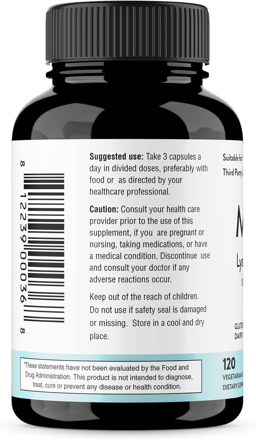 Sandhus Magnesium Glycinate Lysinate | 120 Easy to Swallow Chelated Vegan Cap…