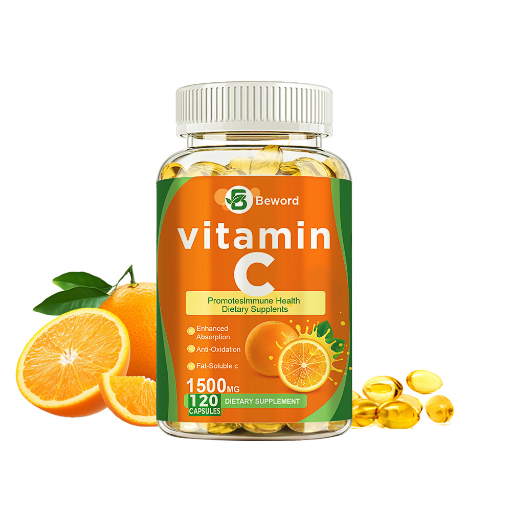 Vitamin C 1500mg, 120 Capsules, Vegetarian, Gluten Free & Non-GMO