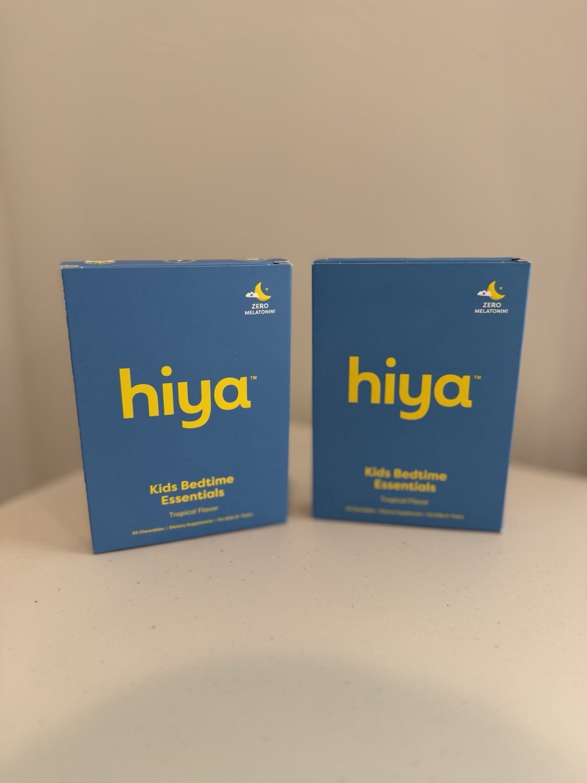 Hiya Kids Bedtime Essentials 90 Count Lot Sealed Bottle + 2 Refills Exp 2027