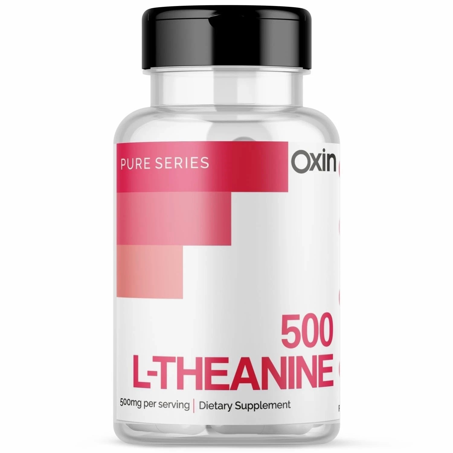 Oxin L Theanine 500mg Capsules Pure Series, 60 Capsules q742