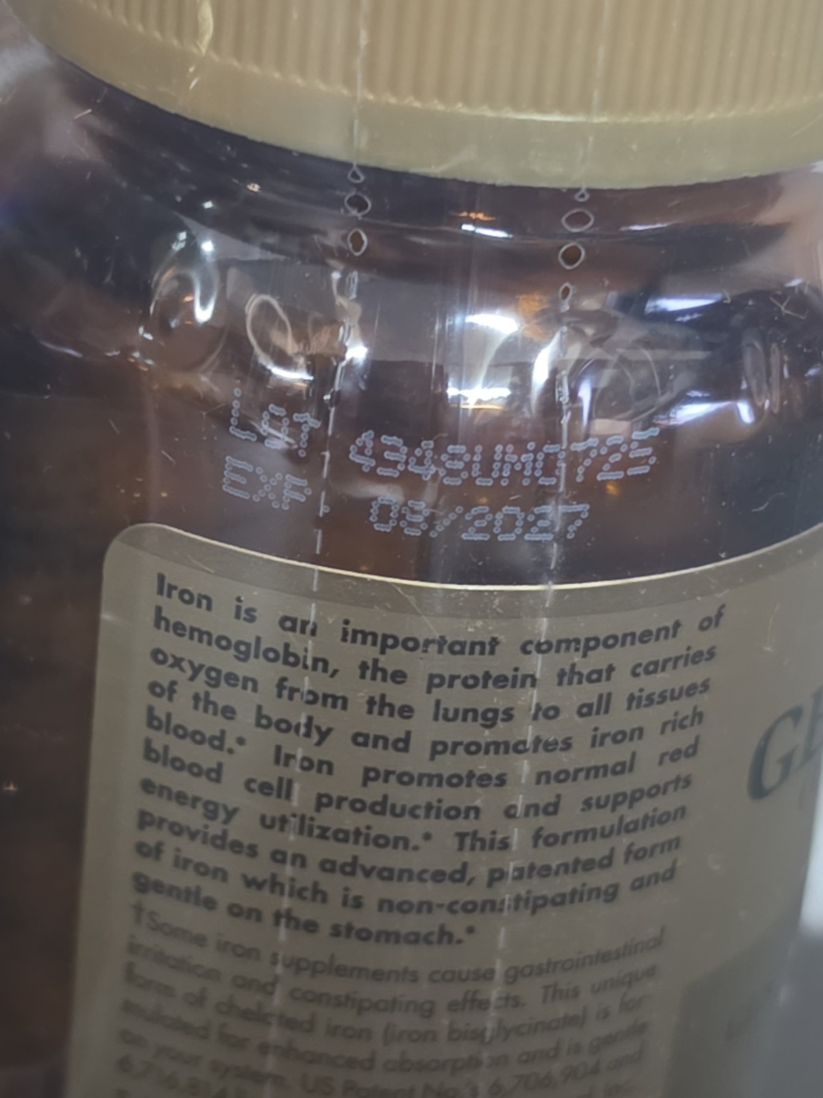 Solgar Gentle Iron Vegetable Capsules – 25mg – 180 Count – Ex: 8/27