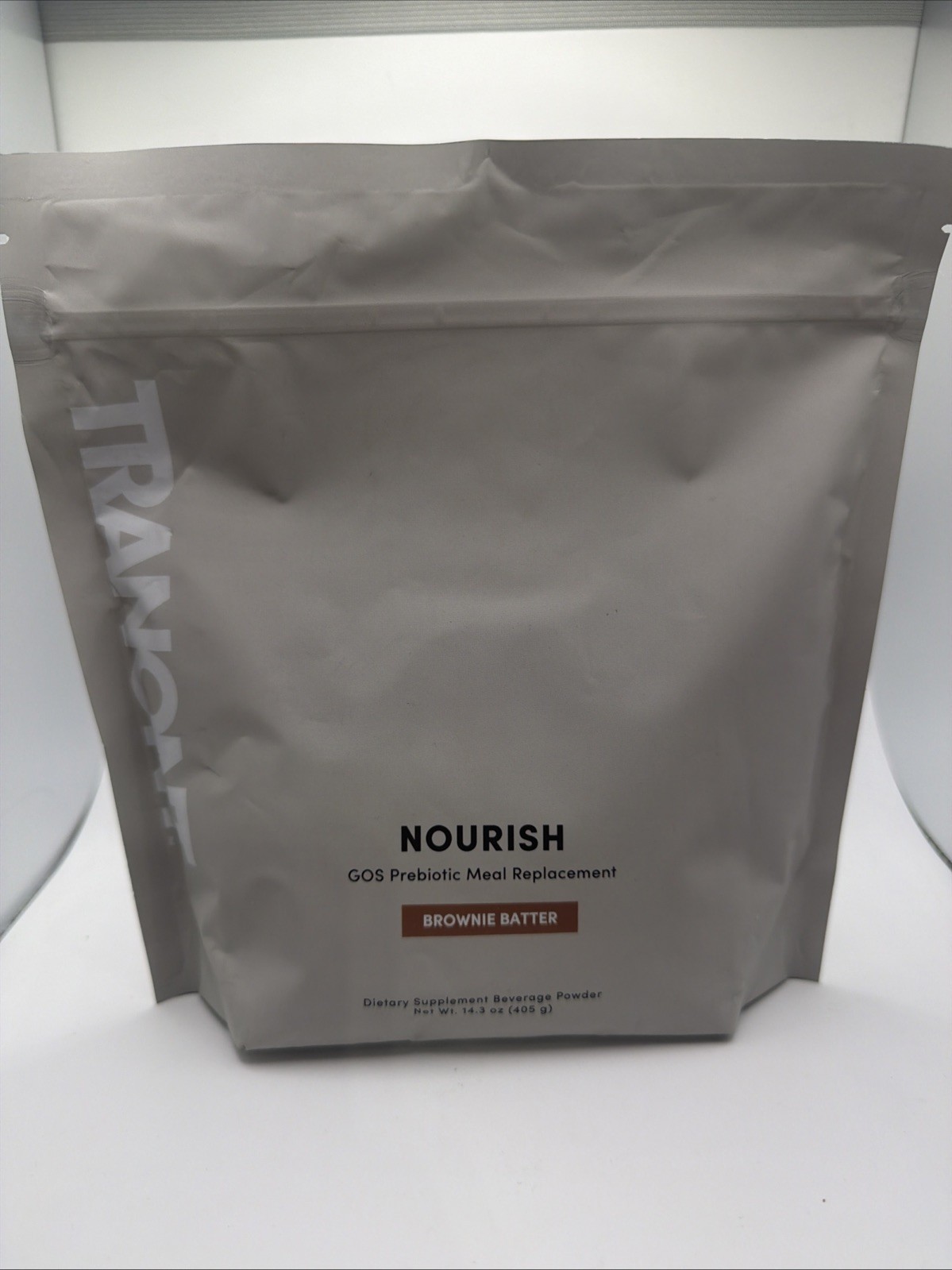 Tranont Nourish GOS Meal Replacement Brownie Batter. Sealed. BB 05/26.