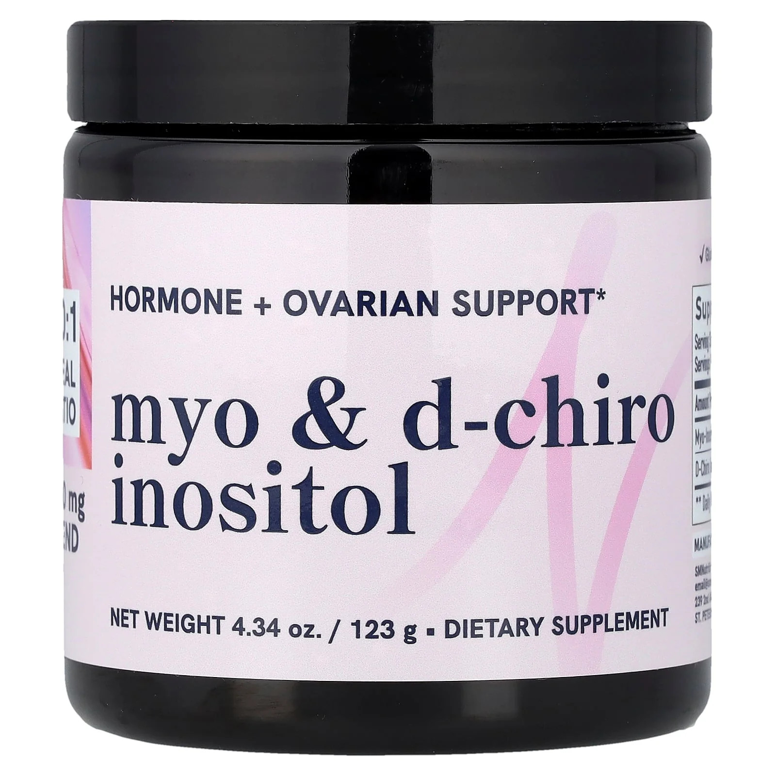 2 X SMNutrition, Myo & D-Chiro Inositol, 4.34 oz (123 g)