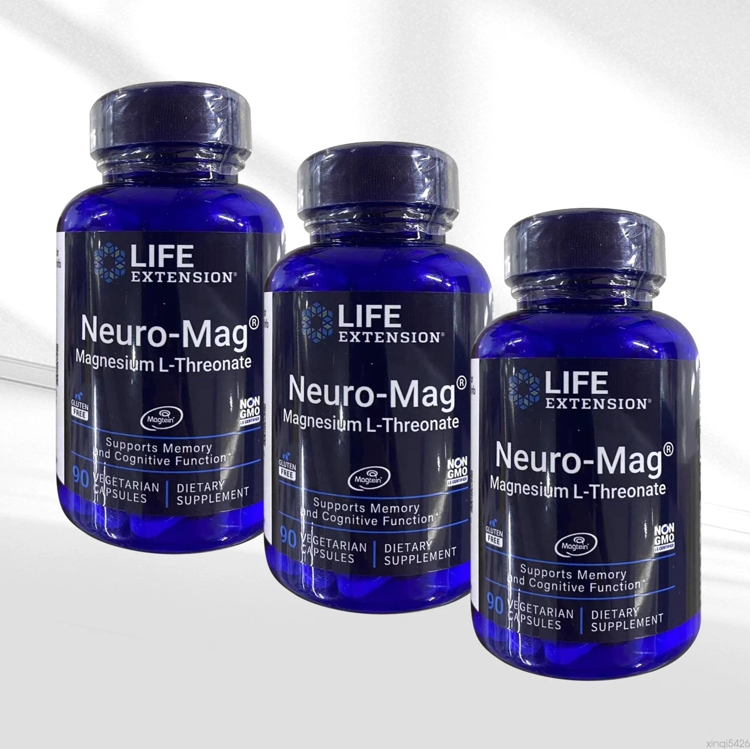 3 PACK Neuro-Mag Magnesium L-Threonate from 2000 mg Magtein Life BEST Extension
