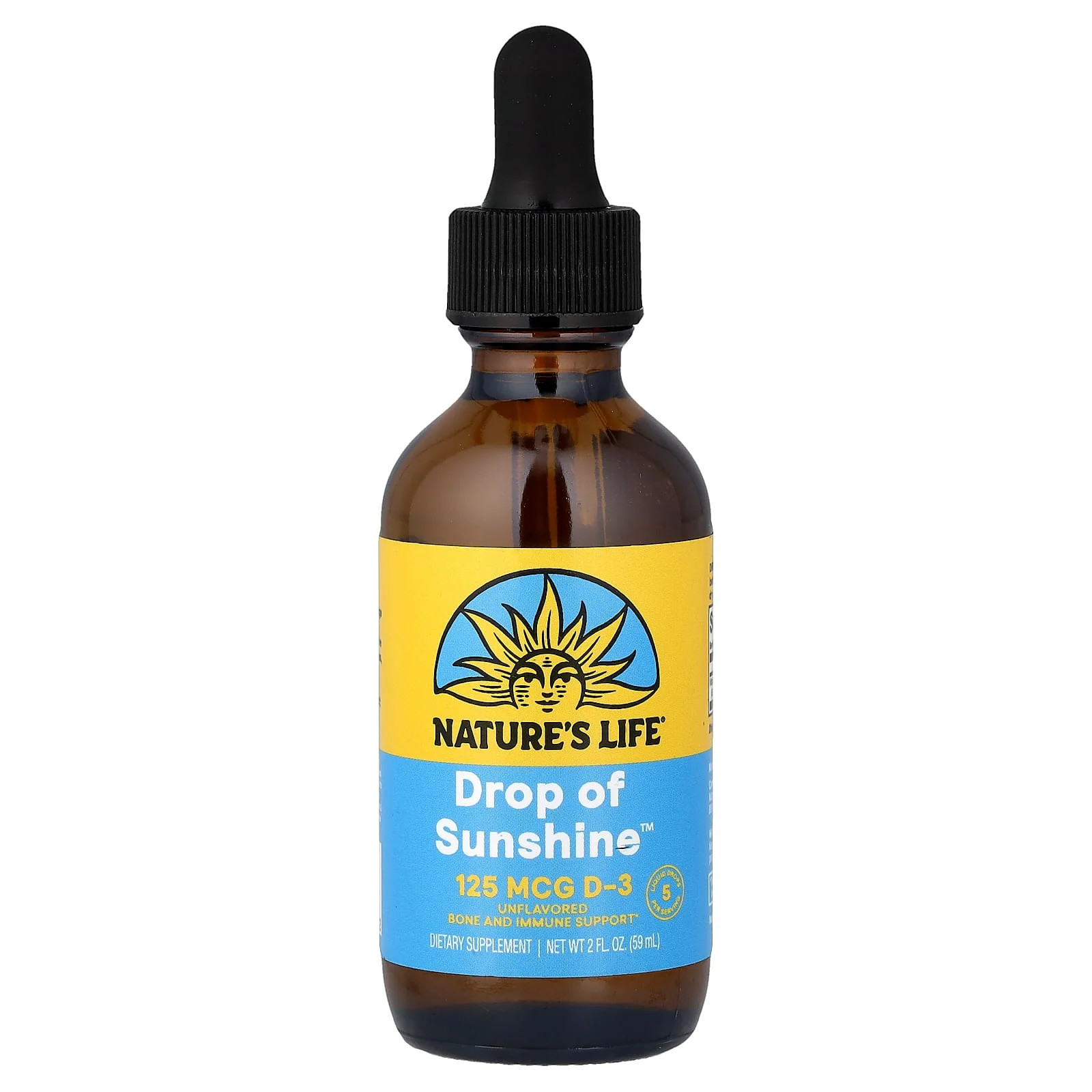 2 X Nature’s Life, Drop Of Sunshine�, Unflavored, 2 fl oz (59 ml)