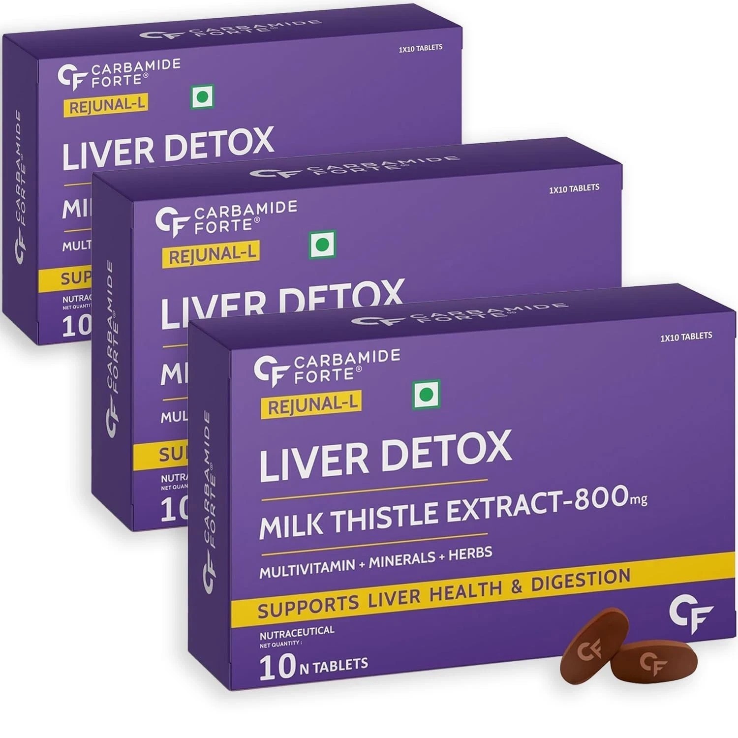 Liver Support Supplement with Milk Thistle Extract 800mg 30 Veg Tablets S896