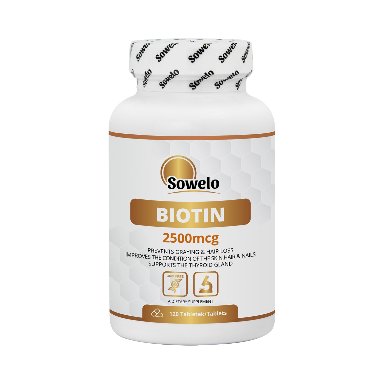 SOWELO BIOTIN VITAMIN B7 2500mcg TABLETS