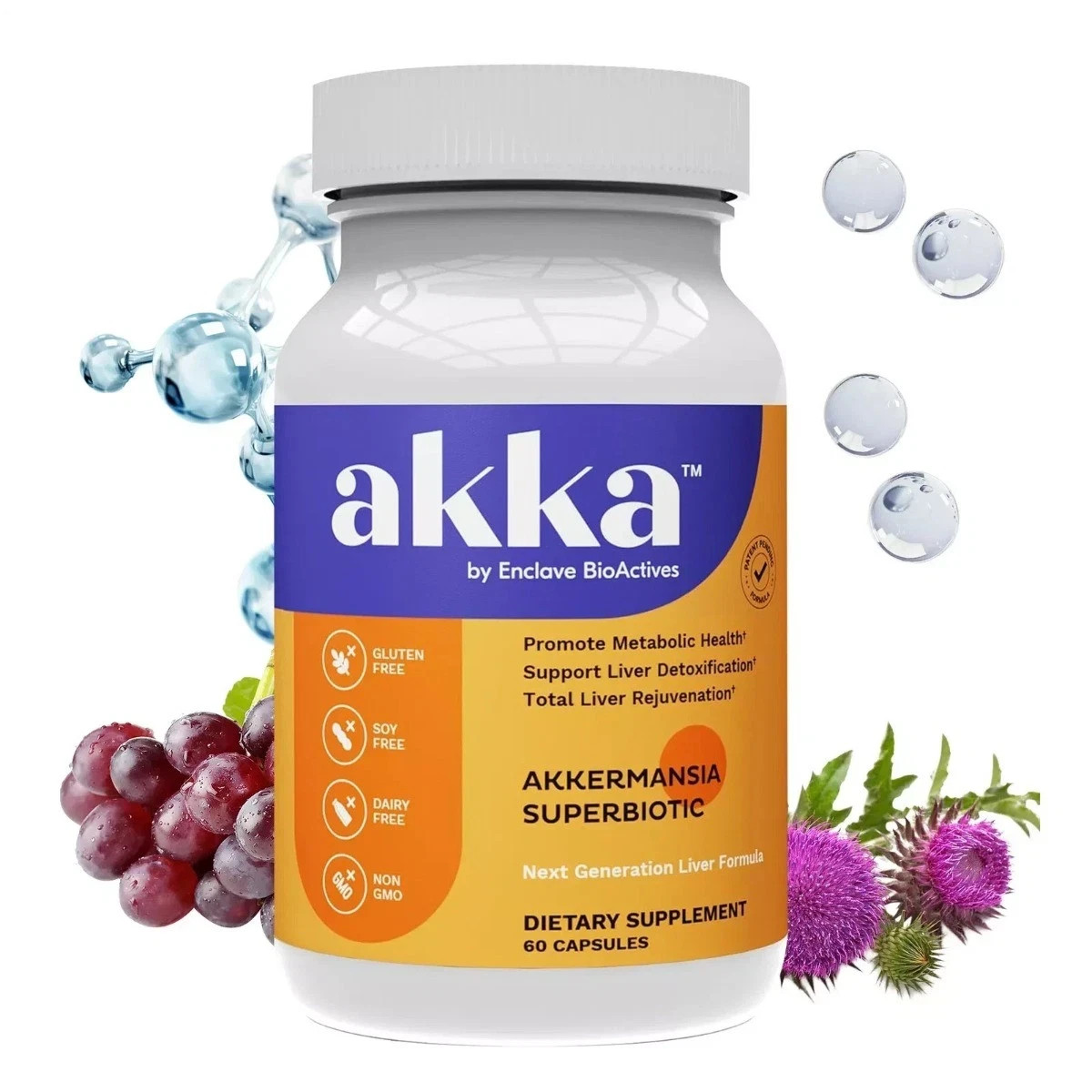 AKKA Premium Liver Cleanse Detox & Repair–Superbiotic, Gut Health & Milk Thistle