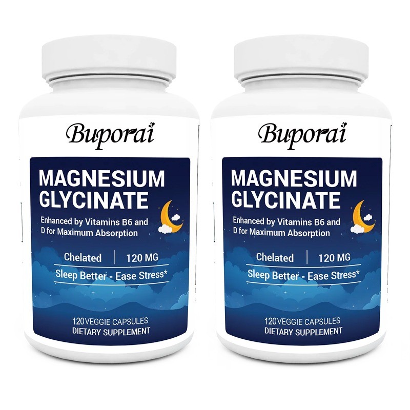 Magnesium Glycinate 240pcs, Relaxation, Reduce Stress, Improve Mood Nervous