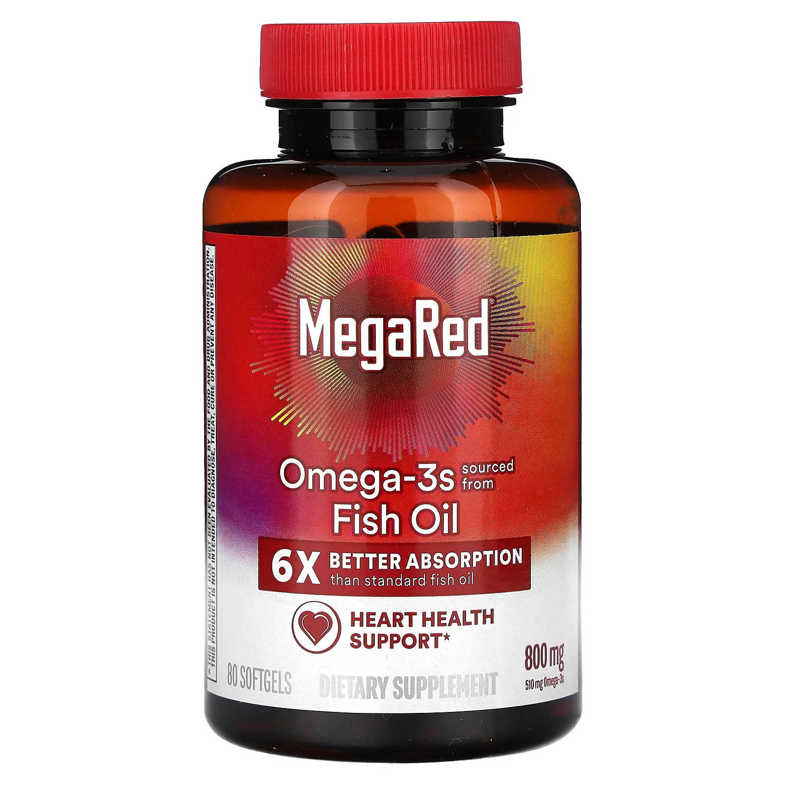 2 X Schiff, MegaRed, Omega-3s Fish Oil, Vanilla, 800 mg, 80 Softgels