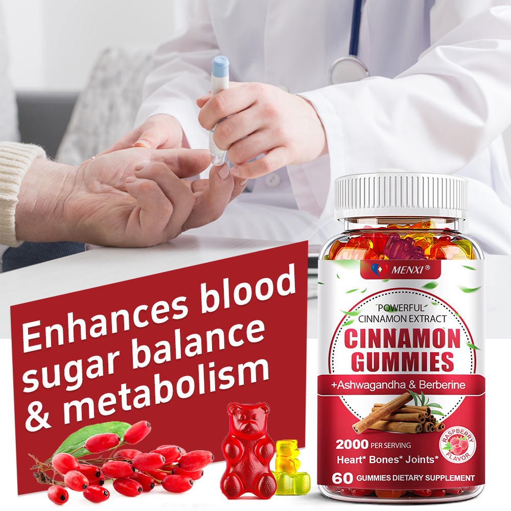 60PCS Cinnamon Blood Sugar Gummies- Glucose Balance & Metabolic Support Formula