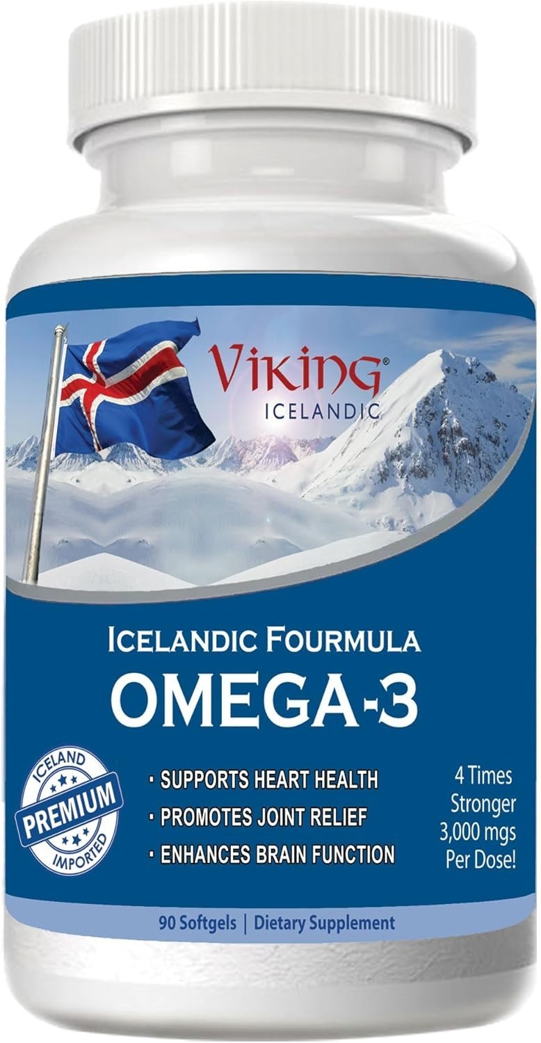 Viking Icelandic Formula Quadruple Potency Strength Omega-3 Fish Oil 09-2026