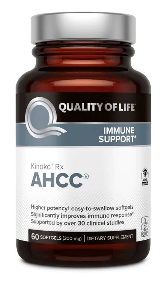 Quality of Life Ahcc Rx AHCC Immune Support 60 Softgels