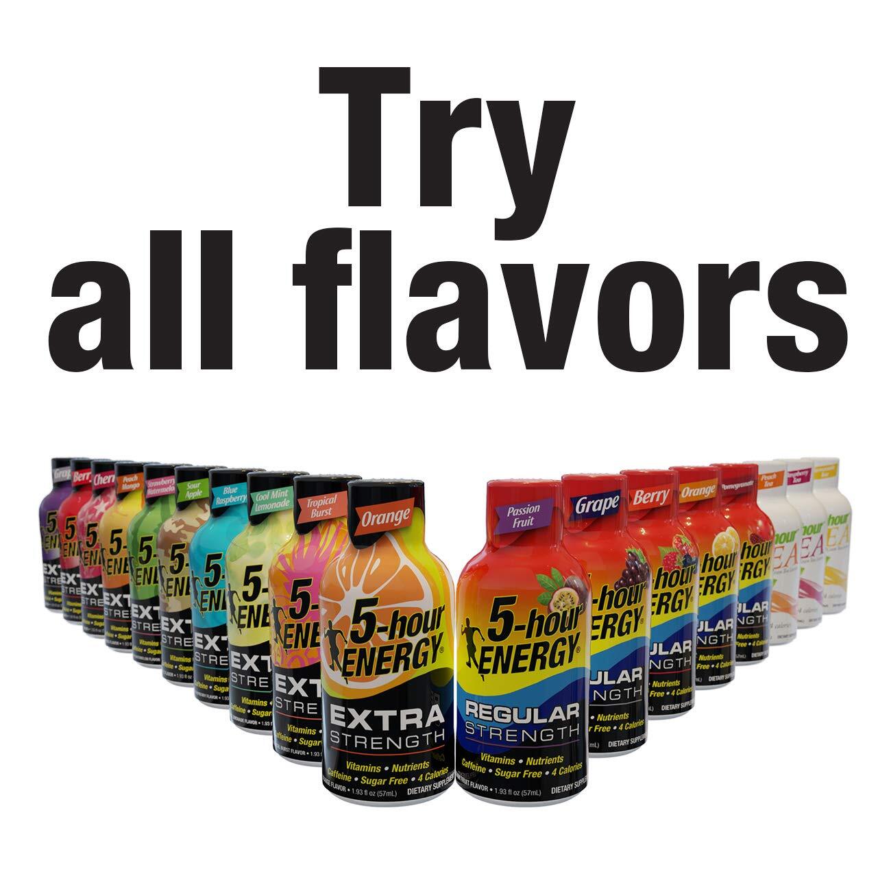 Regular Strength 5-hour ENERGY Shots � Berry � 24 Count