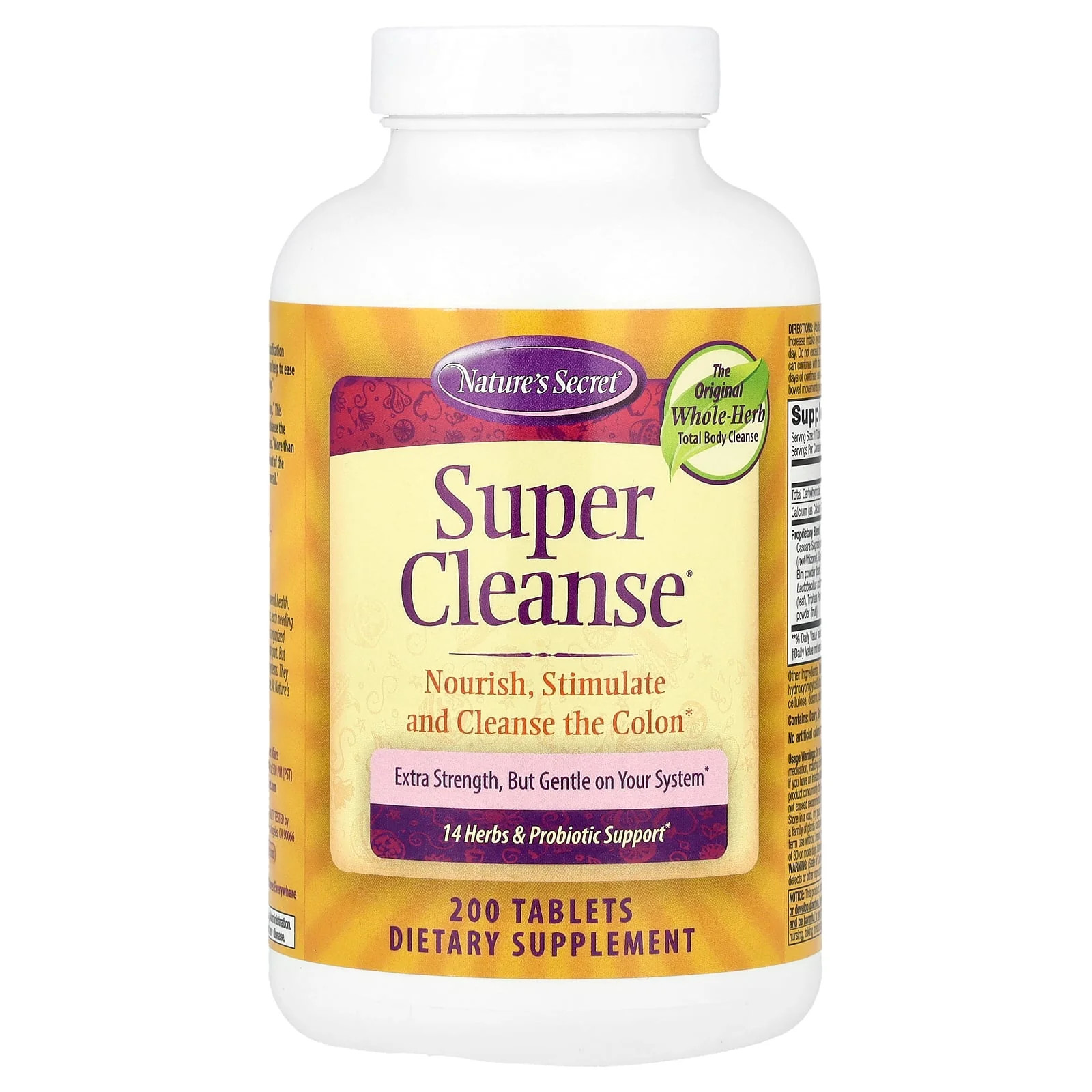 2 X Nature’s Secret, Super Cleanse�, 200 Tablets