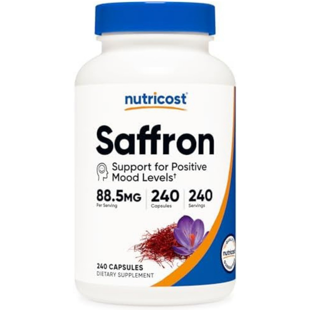 Nutricost Saffron Extract 88.5mg, 240 Capsules -Veggie Caps, Non-GMO, Gluten Fre