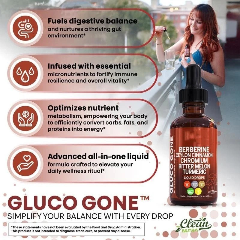 Berberine 3000mg Gymnema/Apple Cider Vinegar/Chromium/Ceylon Cinnamon 2oz Drops