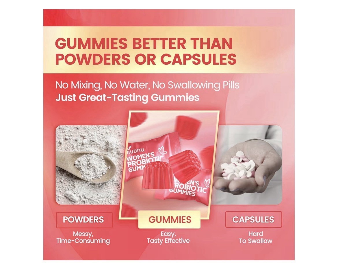 VivoNu Viginal Probiotics for Women, Women Probiotic 60 Gummies