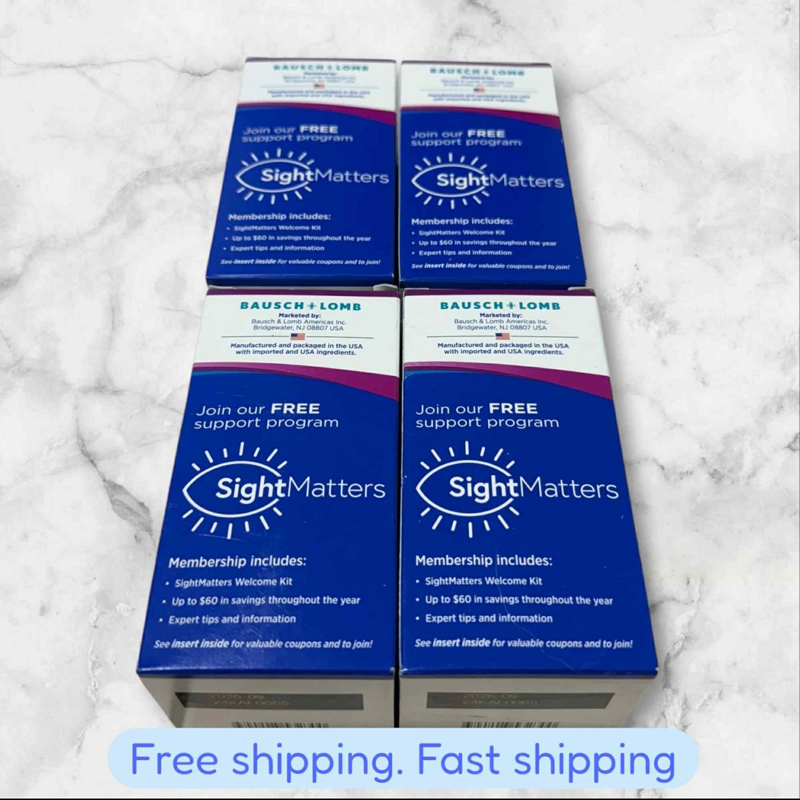 LOT OF 4 Bausch+Lomb PreserVision AREDS Formula 120 Softgels EXP2027+ NEW SHIP