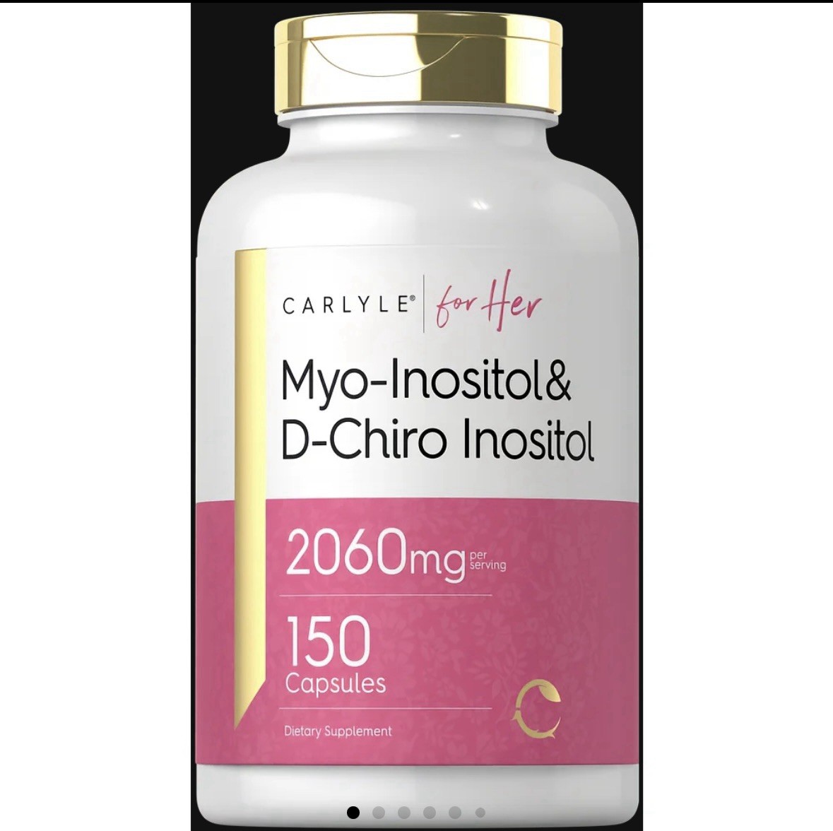 Myo-Inositol & D-Chiro Inositol | 2060Mg | 150 Capsules | Non-Gmo, Gluten Free