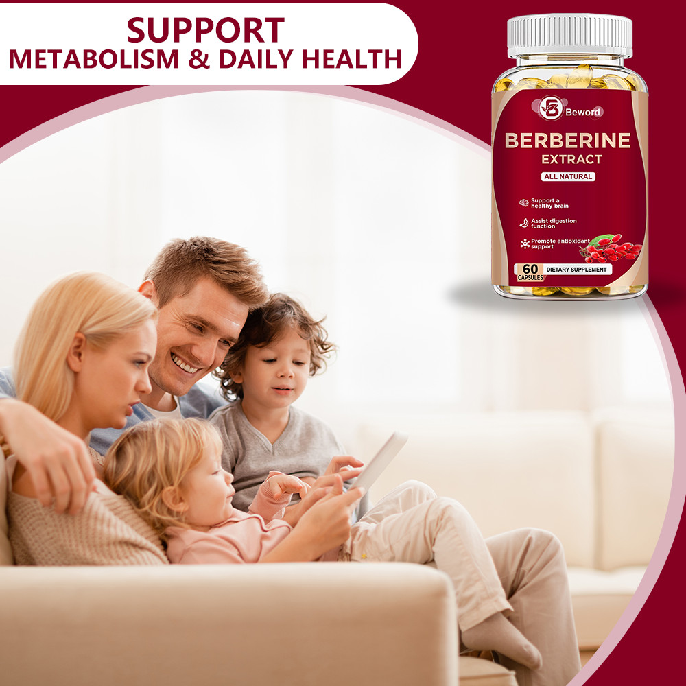 Premium Berberine HCL 1200mg for Cardiovascular & Overall Wellness Support