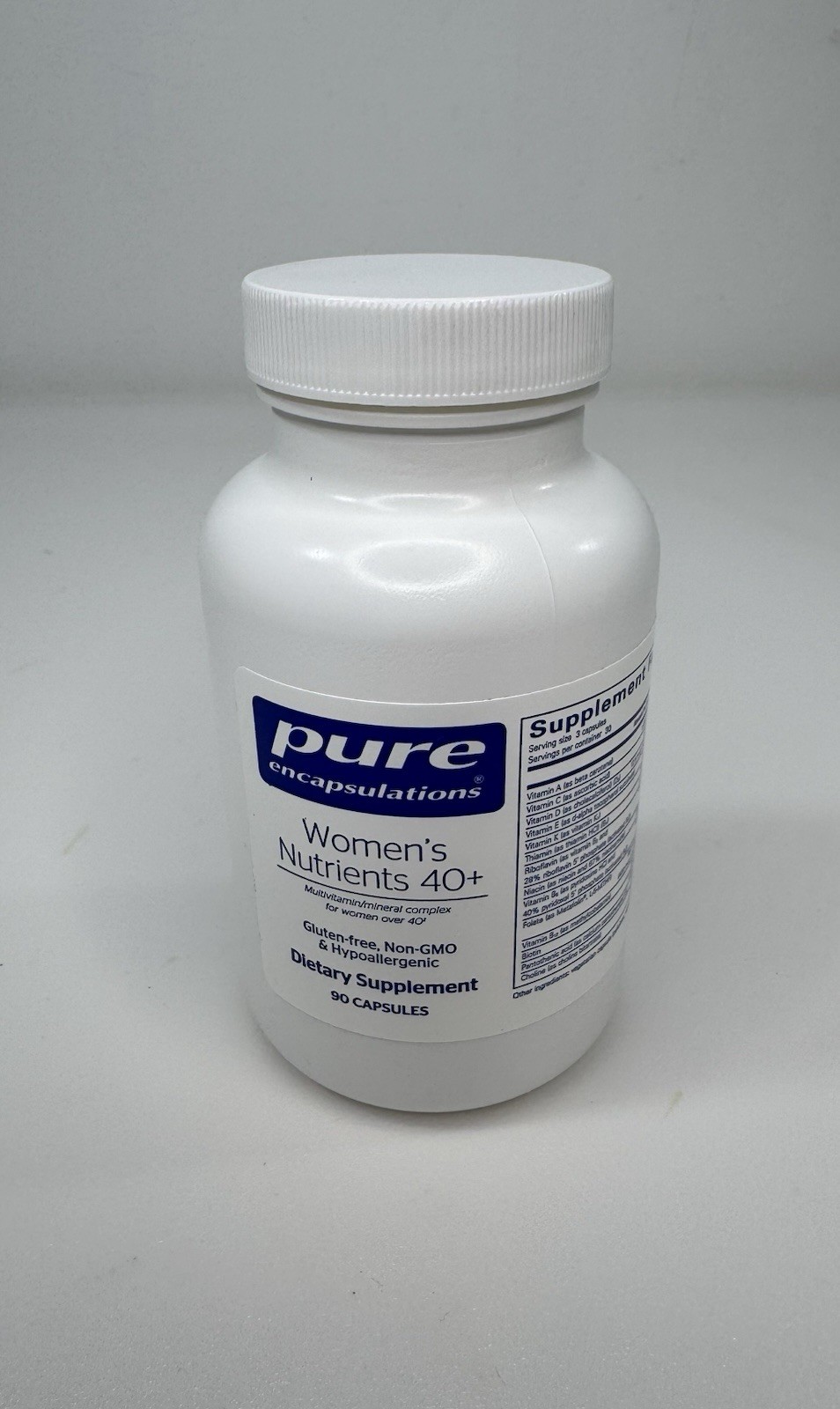 Pure Encapsulations Women’s Nutrients 40+ – Multivitamin 90 Count (Pack of 1)