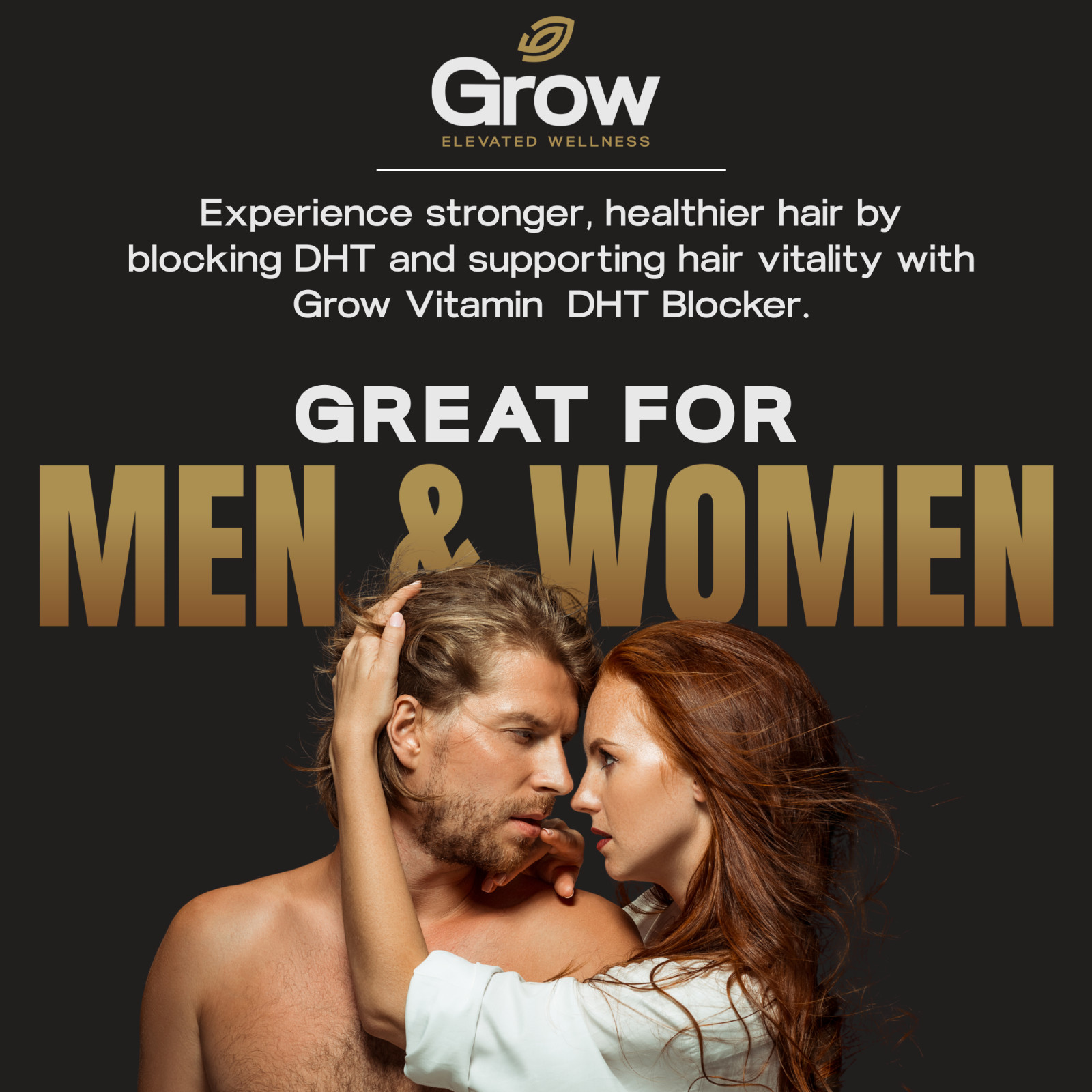 DHT BLOCKER Hair Growth Supplement (90 Capsules) by Grow Vitamin