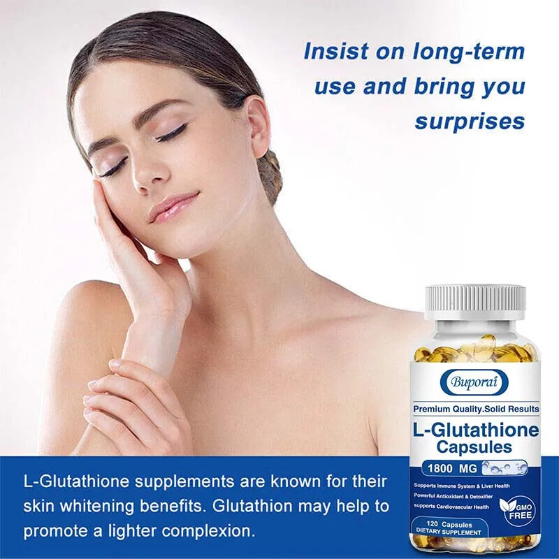 L-Glutathione 120pcs, Improve Dull Skin Tone,Skin Health, Enhance Immune Defense
