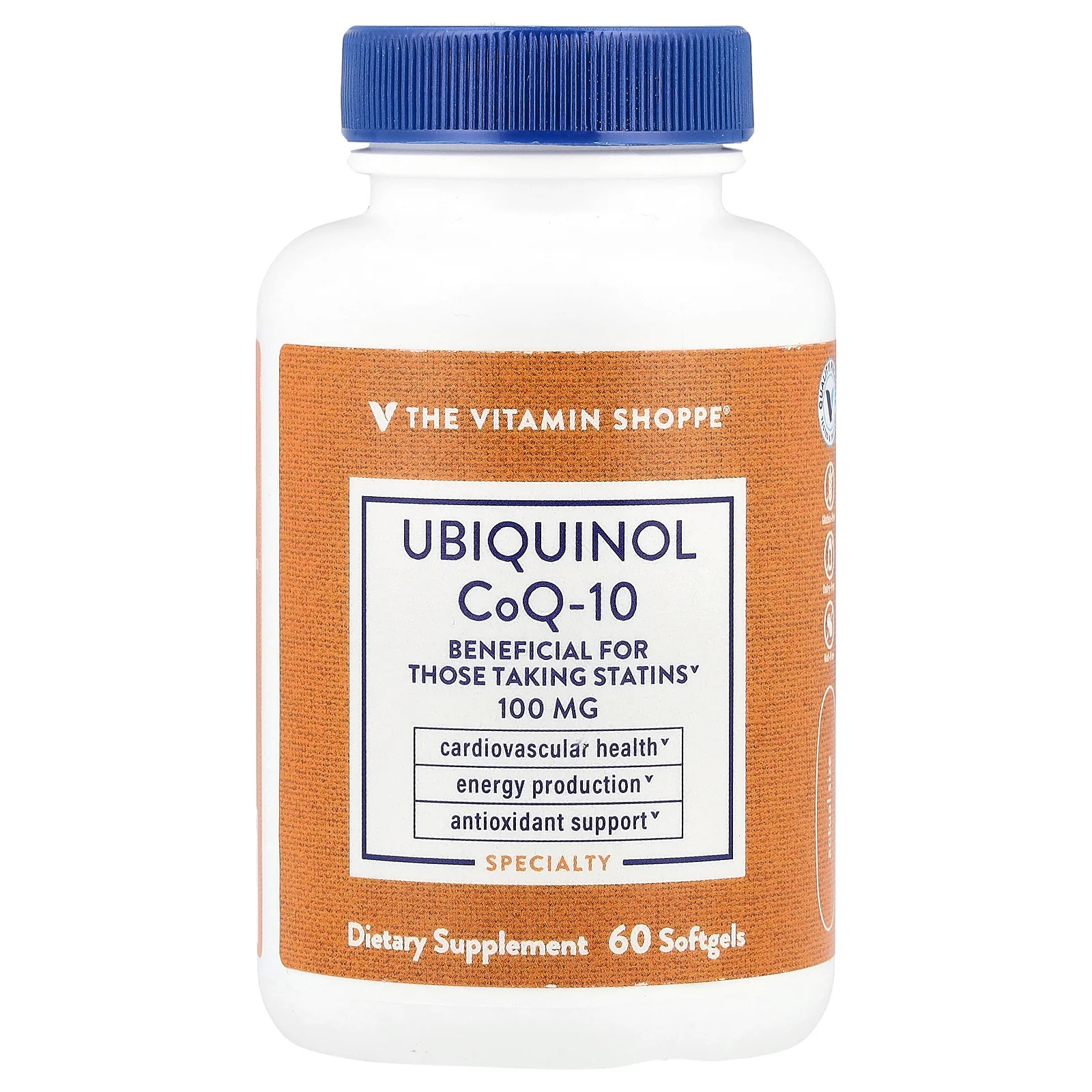 2 X The Vitamin Shoppe, Ubiquinol CoQ-10, 60 Softgels