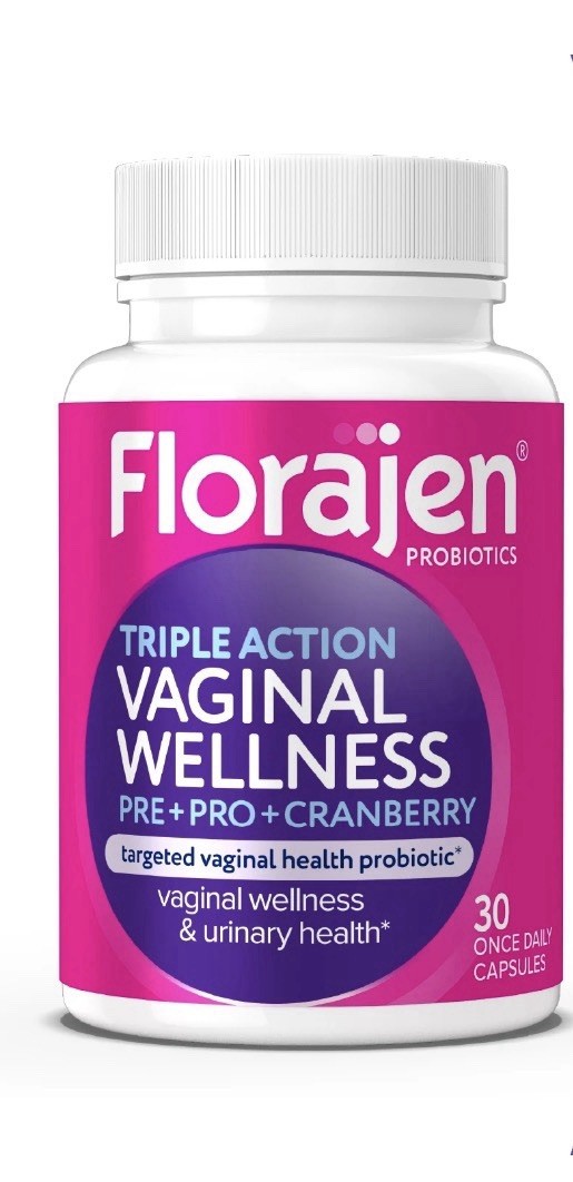 Florajen Women’S Triple Action Probiotic Prebiotic + Probiotic + Cranberry for .