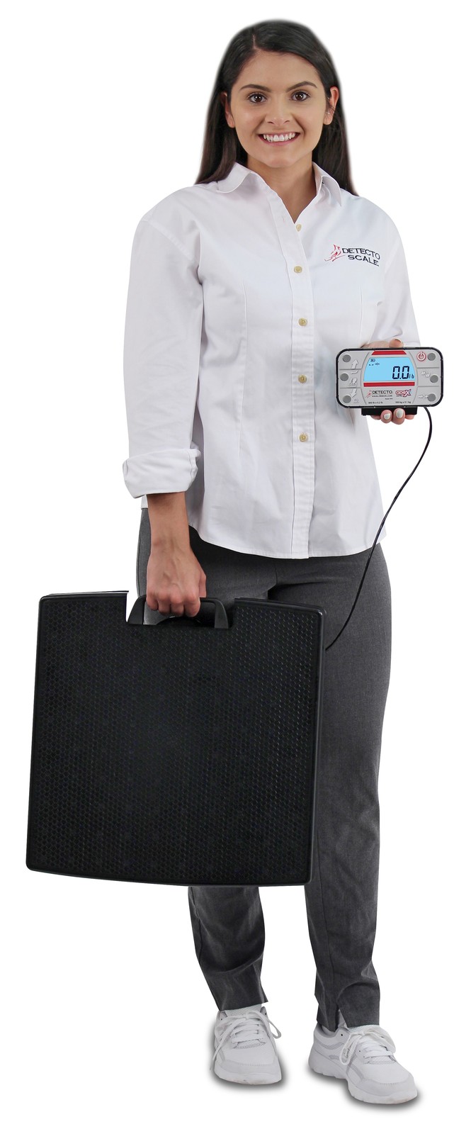 Detecto APEX-RI Remote Indicator Mobile Physician Scale, WiFi, 600 lb x 0.2 lb