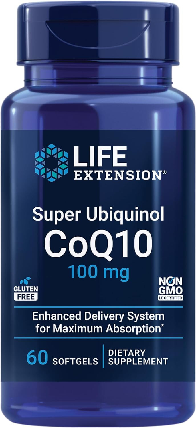 LIFE EXTENSION SUPER UBIQUINOL CoQ10 100mg 60 SoftGel