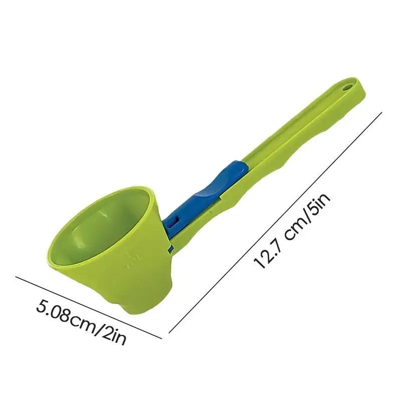 Protein Powder Measuring Spoon Sliding Funnel Milk Powder Scoop Kitchen Tool 1pc
