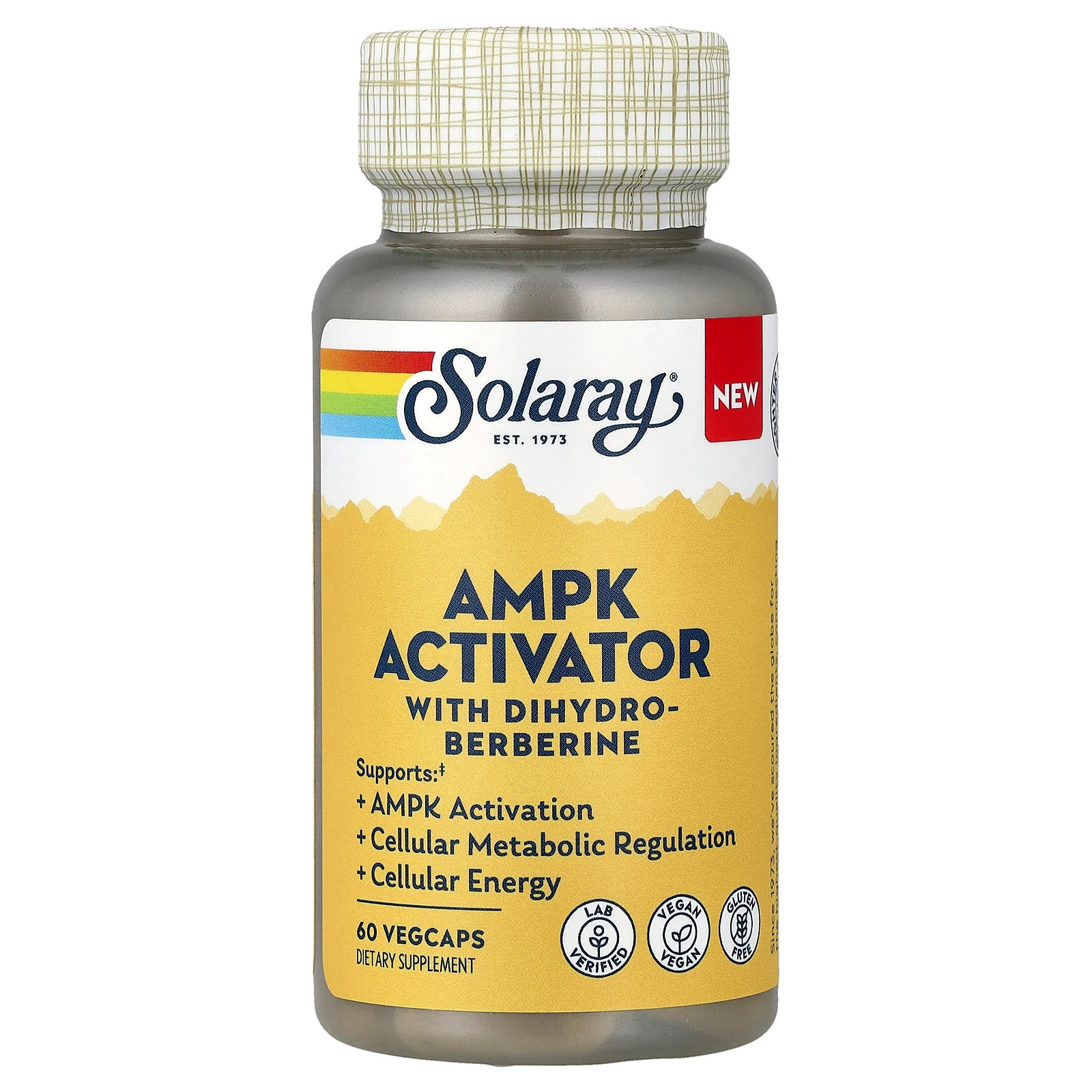 2 X Solaray, AMPK Activator With Dihydroberberine, 60 VegCaps