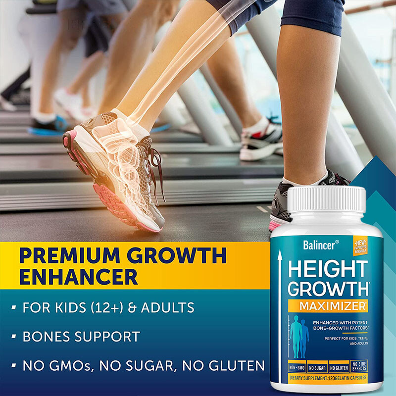 Height Growth Diet Natural Height Bone Strength Growth Capsul w/ Calcium targete