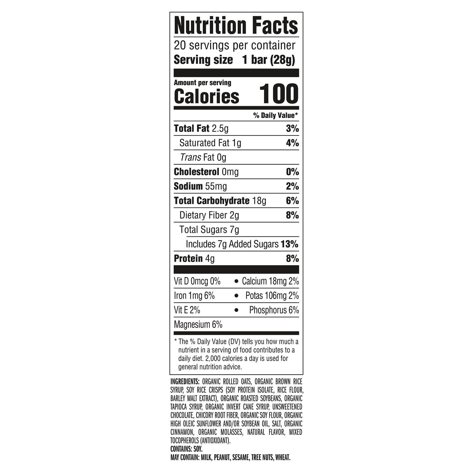 CLIF BAR Minis – Chocolate Chip – Made with 20 Count (Pack of 1), chocolate