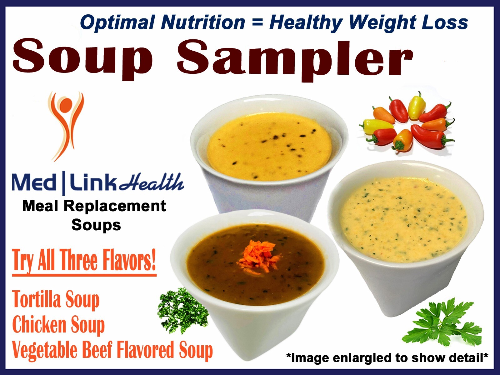 SOUP SAMPLER | 3 Servings | SIMILAR TO Optifast® 800