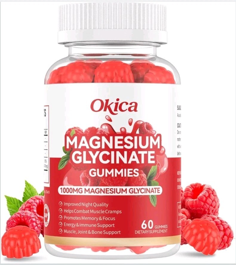 Magnesium Glycinate Gummies 600mg Sugar Free High Absorption Relax Muscle