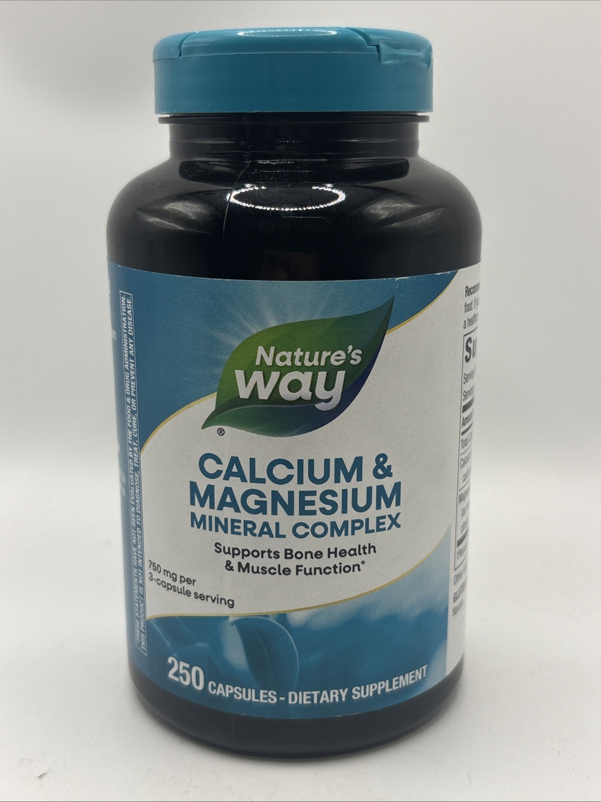 Nature’s Way Calcium & Magnesium Mineral Complex, Supports Bone Health & Muscle