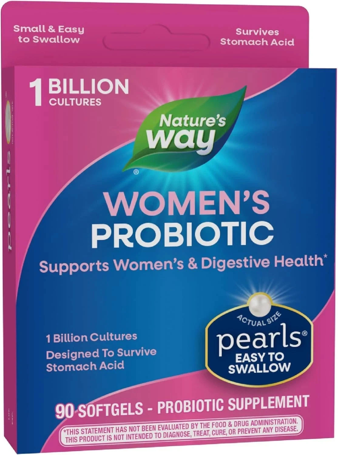 Nature’s Way Women’s Probiotic Pearls 90 Softgels Expires 5/31/ 2026